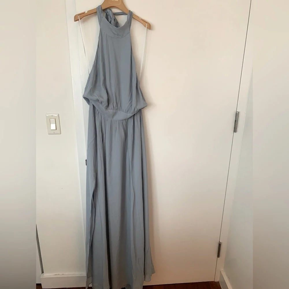 Reformation Andee maxi dress in Mineral blue